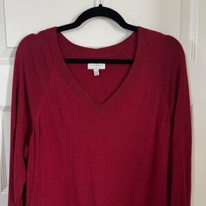 Lucky Brand Burgundy Knit Top